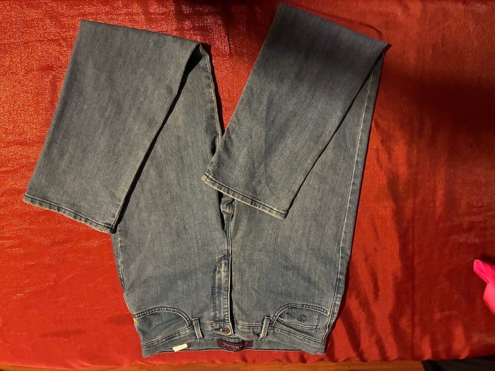 Trina Turk Jeans Womens S Amanda Straight Leg Light Wash Denim